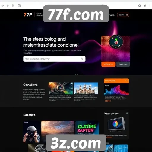 Análise da interface do usuário do site 77f.com